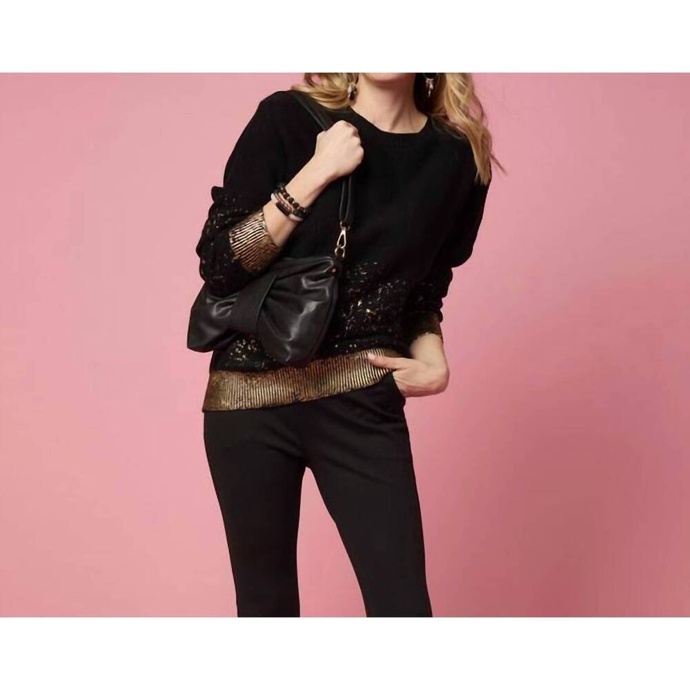 NEW COCO + CARMEN women's clarrisa bow crossbody bag in black - Picture 3 of 3